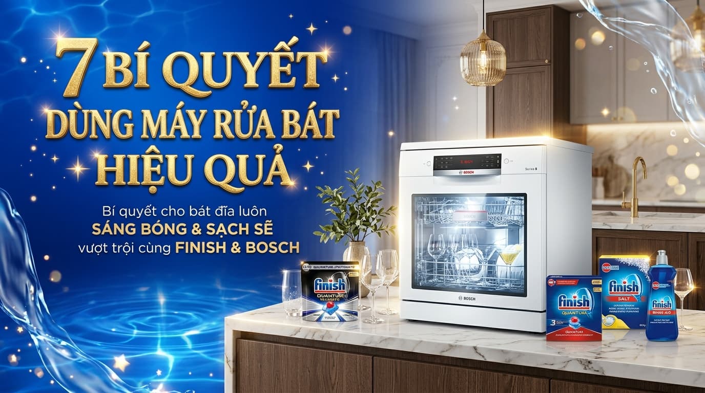 Bí Quyết Dùng Máy Rửa Bát Hiệu Quả: 7 Điều Chuyên Gia Khuyên
