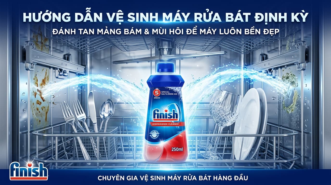 Hướng Dẫn Vệ Sinh Máy Rửa Bát Định Kỳ Giúp Máy Bền 10 Năm